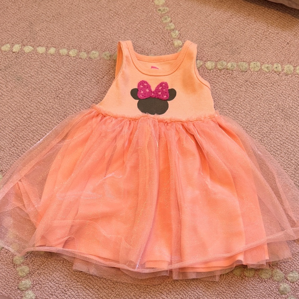 Disney Peach and Pink Minnie Mouse Dress
